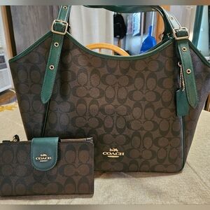 Coach Meadow with matching wallet